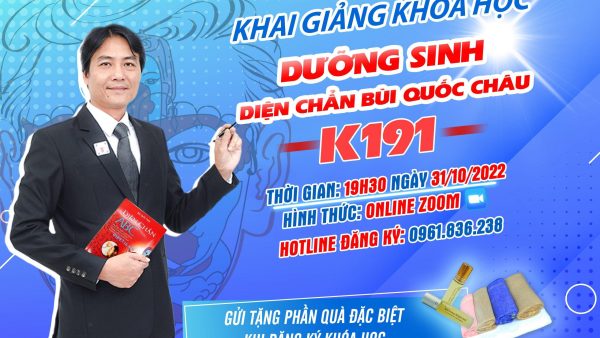 KHAI GIẢNG KHÓA DƯỠNG SINH DIỆN CHẨN TOÀN DIỆN K191