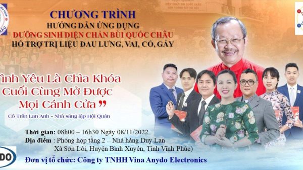 Hướng dẫn chăm sóc sức khỏe bằng Diện Chẩn Bùi Quốc Châu tại Công ty TNHH ANYDO VINA ELECTRONICS