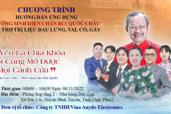 Hướng dẫn chăm sóc sức khỏe bằng Diện Chẩn Bùi Quốc Châu tại Công ty TNHH ANYDO VINA ELECTRONICS