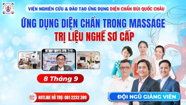KHÓA HỌC ỨNG DỤNG DIỆN CHẨN TRONG MASSAGE TRỊ LIỆU CHO HỌC VIÊN CHÍNH THỨC ONLINE-K08